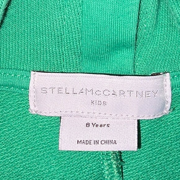 Stella McCartney Kids Teen Boys Green Zip-Up Top - Picture 7 of 9